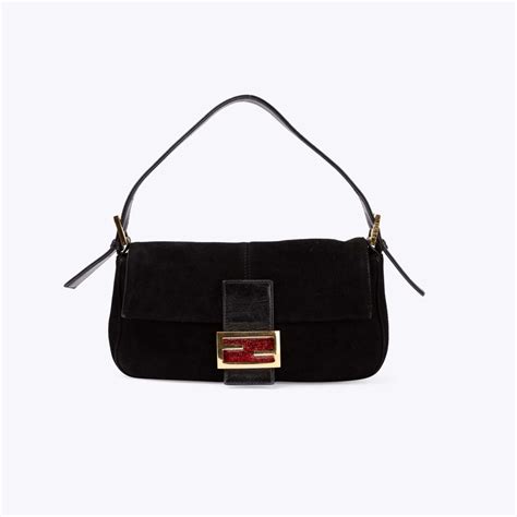 velvet fendi bag|fendi suede baguette bag.